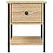 Comodino Rovere Sonoma 34x35,5x45 Cm In Legno Multistrato - Foto miniatura 3