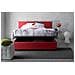 Letto Matrimoniale Azue, Letto Contenitore Con Rivestimento In Tessuto, 100% Made In Italy, Apertura Frontale, Adatto Per Materasso Cm 140x190, Rosso - Foto miniatura 3