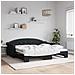 Divano Letto Con Letto Estraibile Nero 90x190 Cm In Tessuto - Foto miniatura 1
