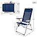 Sedia Da Spiaggia Aktive Slim Pieghevole Blu Marino 47 X 107 X 66 Cm (4 Unità) - Foto miniatura 4