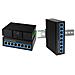 Industrial Gigabit Ethernet Switch, 8-port 10/100/1000 Base-tx Rj45, Plug & Play, Schwarzes Metallge - 1 Stck (ns203) - Foto miniatura 1