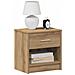 Comodino Con Cassetto Rovere Artigianale 39x28x41 Cm - Foto miniatura 1