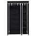 Armadio Guardaroba Pieghevole Nero 110 X 45 X 175 Cm - Foto miniatura 1