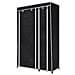 Armadio Guardaroba Pieghevole Nero 110 X 45 X 175 Cm - Foto miniatura 3