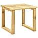 Lettino Da Giardino Con Tavolino Cuscino Legno Pino Impregnato - Foto miniatura 4