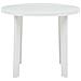 Tavolo Da Giardino Bianco 89 Cm In Plastica - Foto miniatura 1