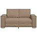 Divanetto Sofa Cappuccino 120 cm in Pelle Sintetica - Foto miniatura 5
