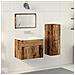 Set Mobili Bagno in Legno Antico - Foto miniatura 2