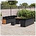 Set Divano da Giardino con cuscino 11 pcs Nero 80 x 80 x 71 cm - Foto miniatura 3