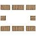 Set di mobili TV 8 pcs rovere artigianale Legno multistrato - Foto miniatura 8