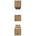 Set di mobili TV 8 pcs rovere artigianale Legno multistrato - Foto miniatura 9