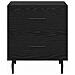 Armadio da Notte con cassetto Rovere nero 40 x 35 x 47,5 cm - Foto miniatura 6