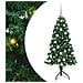 Albero di Natale Artificiale Angolare con 150 LED Verde 150 cm - Foto miniatura 1
