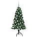 Albero di Natale Artificiale Angolare con 150 LED Verde 150 cm - Foto miniatura 3
