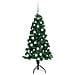Albero di Natale Artificiale Angolare con 150 LED Verde 150 cm - Foto miniatura 4