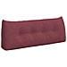 Cuscino per Schiena Rosso Vino 120 x 24 x 50 cm Tessuto - Foto miniatura 1