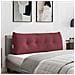 Cuscino per Schiena Rosso Vino 120 x 24 x 50 cm Tessuto - Foto miniatura 2