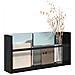 Scaffale per riviste Rovere Nero 60 x 12 x 30 cm - Foto miniatura 3