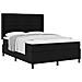 Letto a molle con materasso Nero 140 x 190 cm Tessuto - Foto miniatura 1