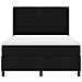 Letto a molle con materasso Nero 140 x 190 cm Tessuto - Foto miniatura 7