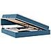 Letto con contenitore e LED Blu Scuro 200 x 200 cm Velluto - Foto miniatura 1