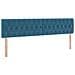 Letto con contenitore e LED Blu Scuro 200 x 200 cm Velluto - Foto miniatura 9