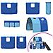 Struttura del letto loft per bambini Bianco e Blu 74,5 x 190 cm - Foto miniatura 7