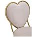 Sedia Cuore 14-rosa-metallo-37x47x80 Cm - Foto miniatura 5