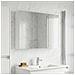Mobiletto per specchio da bagno Bianco 103,5 x 15,5 x 70 cm - Foto miniatura 2