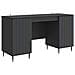 Scrivania Nero 142,5 x 50 x 75 cm Legno ingegnerizzato - Foto miniatura 1