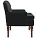 Loveseat con bottoni imbottiti Nero 111 x 65 x 79 cm Velluto - Foto miniatura 4