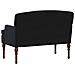 Loveseat con bottoni imbottiti Nero 111 x 65 x 79 cm Velluto - Foto miniatura 5