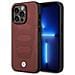 Custodia Bmw Bmhmp14x22rpsr Per Iphone 14 Pro Max 6.7 Bordo /burgundy Con Motivo In Pelle Magsafe - Foto miniatura 1