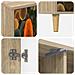 Mobile TV ZAANDAM 102 x 33 x 50 cm Sonoma Legno ingegnerizzato - Foto miniatura 6