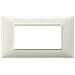 Placca 4 Moduli Bianco Granito Plana 14654.06 - Foto miniatura 5
