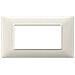 Placca 4 Moduli Bianco Granito Plana 14654.06 - Foto miniatura 2