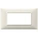 Placca 4 Moduli Bianco Granito Plana 14654.06 - Foto miniatura 3