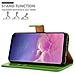 Custodia Compatibile Con Samsung Galaxy S10 In Verde Erbe - Coperchio Protettiva Con Chiusura Magnetica, Funzione Stand E Tasca Per Le Carte - Foto miniatura 2