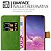 Custodia Compatibile Con Samsung Galaxy S10 In Verde Erbe - Coperchio Protettiva Con Chiusura Magnetica, Funzione Stand E Tasca Per Le Carte - Foto miniatura 6