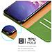 Custodia Compatibile Con Samsung Galaxy S10 In Verde Erbe - Coperchio Protettiva Con Chiusura Magnetica, Funzione Stand E Tasca Per Le Carte - Foto miniatura 7