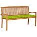Panchina Da Giardino Impilabile E Cuscino 159cm Teak Massello - Foto miniatura 1