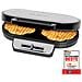 Wa 3745 Piastra Per Waffle, Forma Di Cuore, 2 Waffles Piastre Antiaderenti, Termostato 1200w Argento - Foto miniatura 3
