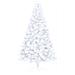 Albero di Natale Artificiale Metà con Supporto Bianco 150cm PVC - Foto miniatura 3