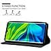 Custodia Compatibile Con Xiaomi Mi Note 10 In Nero Di Notte - Coperchio Protettiva Con Chiusura Magnetica, Funzione Stand E Tasca Per Le Carte - Foto miniatura 3