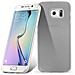 Custodia Compatibile Con Samsung Galaxy S6 Edge In Argento - Coperchio Protettivo In Silicone Tpu Flessibile Con Design Spazzolato - Foto miniatura 1