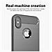 Cadorabo Custodia Compatibile Con Apple Iphone Xs Max In Brusched Grigio - Coperchio Protettivo In Silicone Tpu Flessibile In Look Acciaio Inossidabile-fibra Di Carbonio - Foto miniatura 3