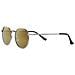 Ob130-02 Occhiali Da Sole Unisex Montatura Metallo Oro Lenti Oro Specchio - Foto miniatura 1