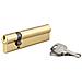Cilindro Europeo A Doppia Entrata, 30x90mm, Antisfilamento, Ottone, 3 Chiavi - - Foto miniatura 1