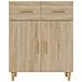 Credenza Rovere Sonoma 69,5x34x89 Cm In Legno Multistrato - Foto miniatura 3