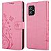 Custodia Compatibile Con Asus Zenfone 8 In Rosa Fiore - Coperchio Protettivo In Design Floreale Con Chiusura Magnetica, Funzione Stand E Slot Per Carte - Foto miniatura 8